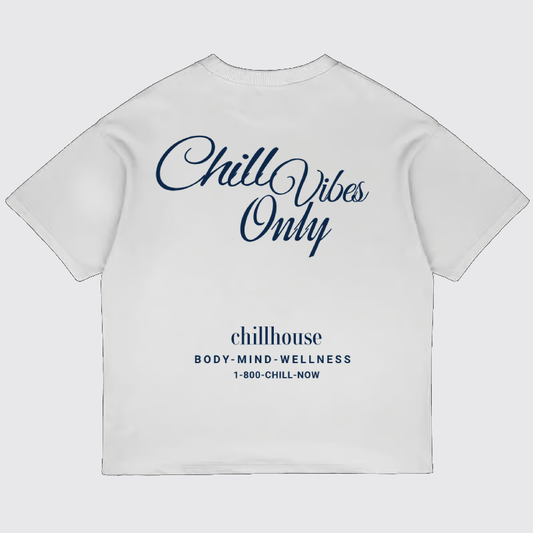Chill Vibes Only Typography T-Shirt | Relaxed Aesthetic Quote Tee | Unisex Premium Cotton